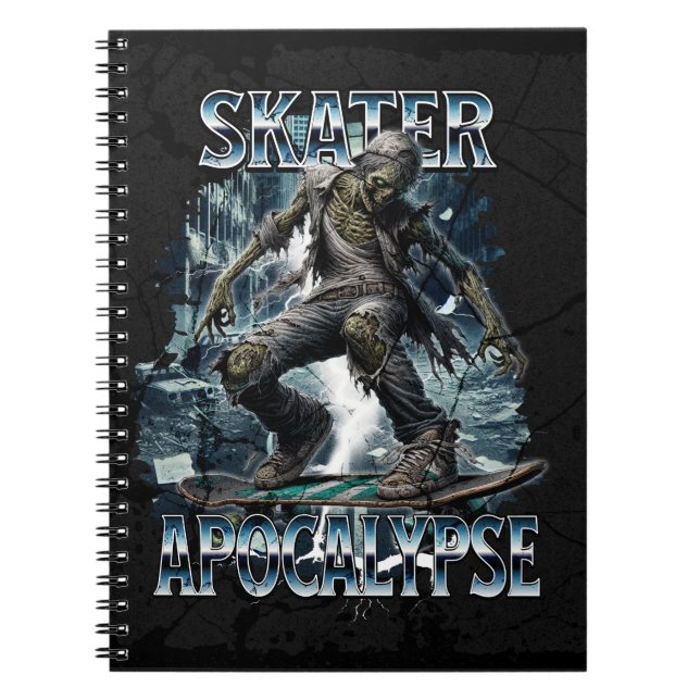 CADERNO ESPIRAL ZOMBIE SKATER APOCALYPSE (Frente)