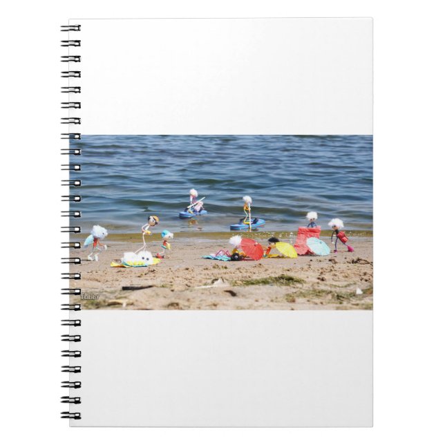 Caderno Espiral Zomer op het strand met de Fubby's  (Frente)