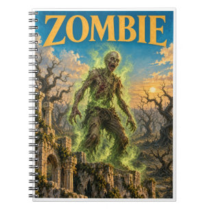 Caderno Espiral Zumbi, Monstro de Fantasia Gótica