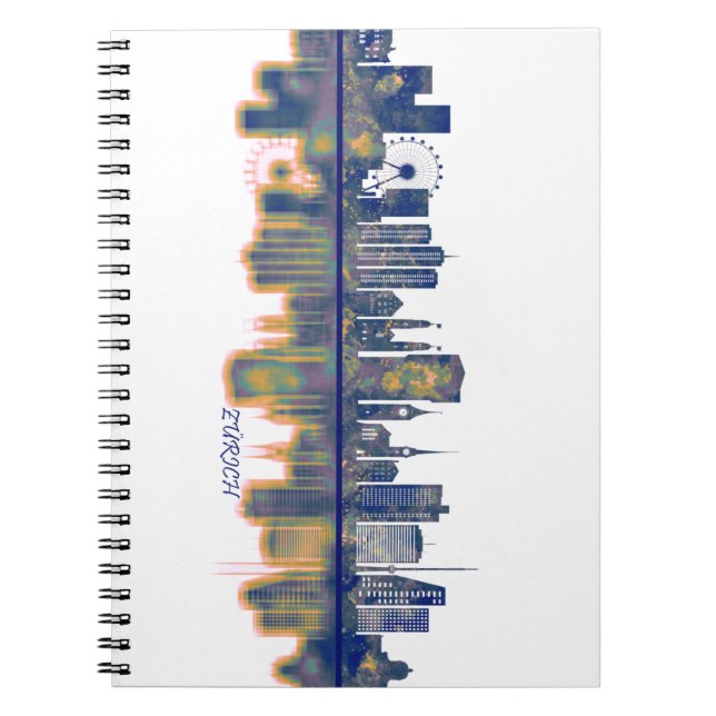 Caderno Espiral Zurich Skyline (Frente)