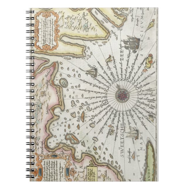 Caderno Espiral Zweden tussen Kalmar en Estocolmo Joannes van Doet (Frente)