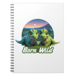 Caderno Espiral Zwei kleine Dinos - Born Wild 