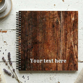 caderno espiralado Russo Personalizado da Madeira 