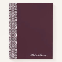 Caderno Floral de figo Personalizado
