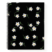 Caderno Floral Midnight Daisy | Botânica Desenhada