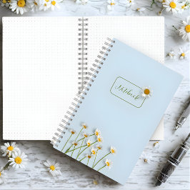 Caderno Floral Minimalista Personalizado