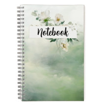Caderno-Floral Verde