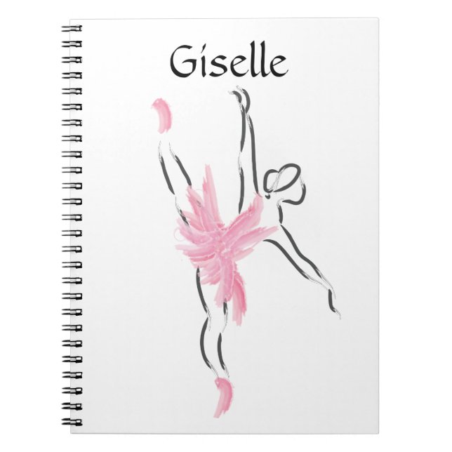 Caderno Giselle do amor do tutu (Frente)
