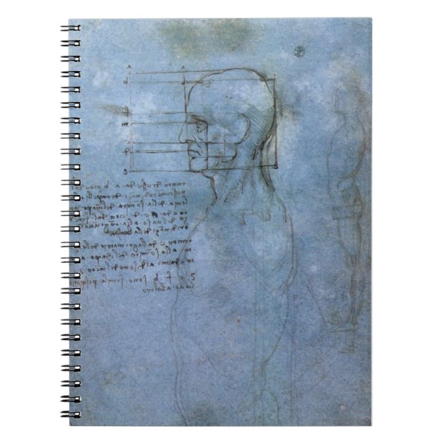 Caderno humano da anatomia de da Vinci (Frente)