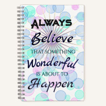Caderno Jornal Espiral Algo Maravilhoso 