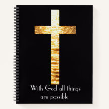 Caderno Jornal Spiral Com Deus
