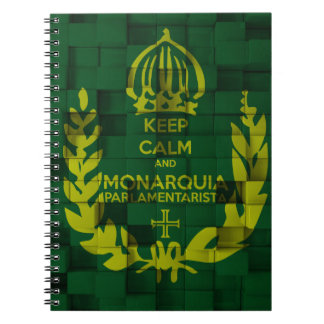 Caderno Keep Clam and Monarquia Parlamentarista