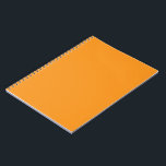 Caderno Laranja | Diário Espiral Minimal Ousado<br><div class="desc">Um vibrante caderno espiral laranja perfeito para anotações,  diário,  escola e planejamento com uma capa moderna e limpa.</div>