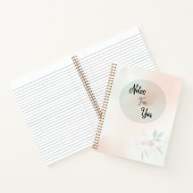 Caderno Minimalista "Notas Para Você"