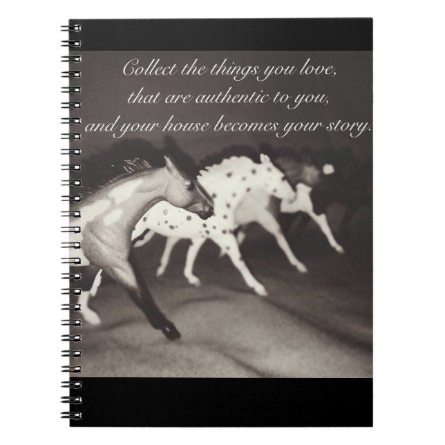 Caderno modelo dos coletores do amante do cavalo (Frente)