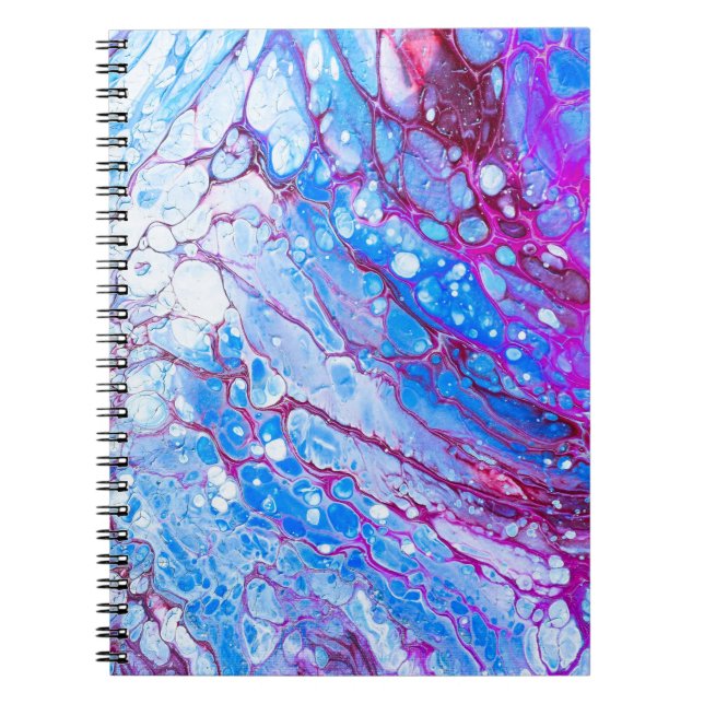 Caderno moderno abstrato da sereia (Frente)