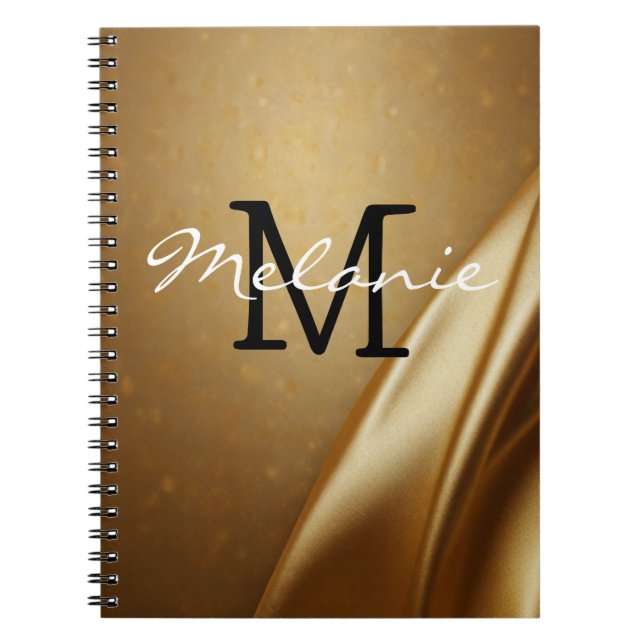 Caderno Monograma Glamouroso Espiral (Frente)