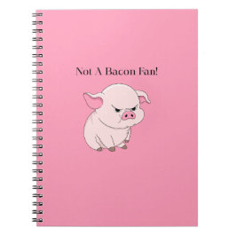 Caderno Não é Fã de Bacon