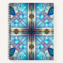 Caderno Ornado Azul