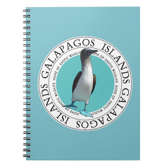 Caderno pagado azul do Booby (Frente)