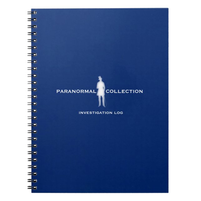 Caderno Paranormal do registro da investigação (Frente)