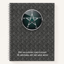 Caderno Pentáculo Elemental 21,59 x 27,94 cm Perso