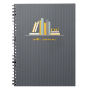 Caderno personalizado biblioteca