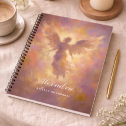 Caderno Personalizado Com Capa de Anjo Elegante