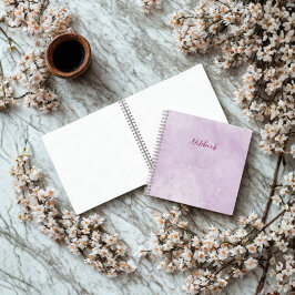 Caderno Personalizado com Mármore Roxo