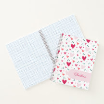 Caderno Personalizado com Nome Feminino Padrão Cor
