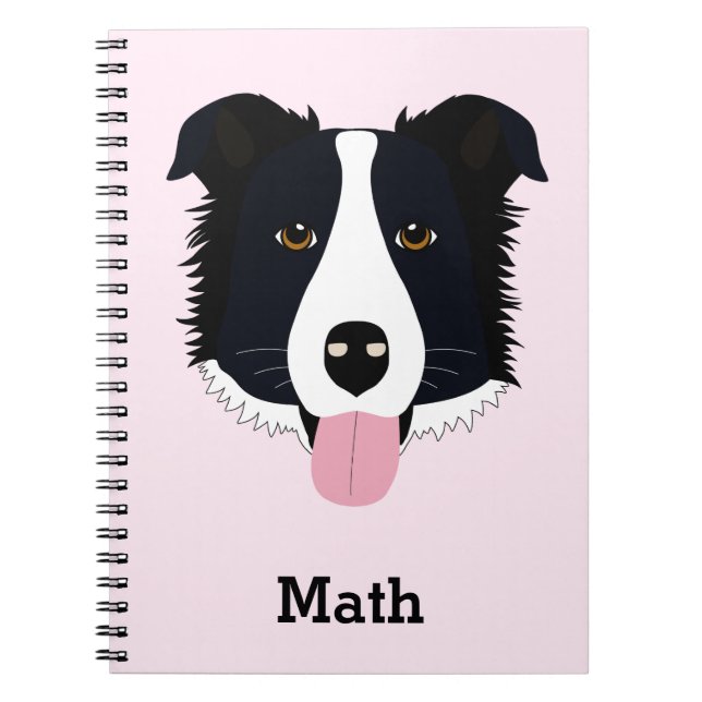 Caderno Personalizado com Padrão de Cachorro (Frente)