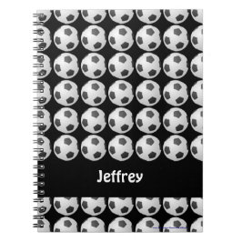 Caderno personalizado da bola de futebol