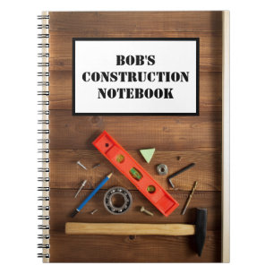 Caderno personalizado da construção