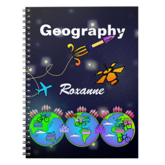 Caderno personalizado da geografia