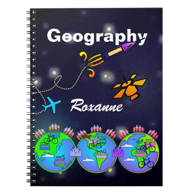 Caderno personalizado da geografia (Frente)