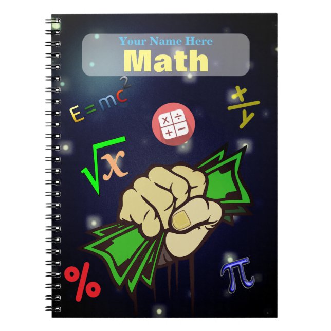 Caderno personalizado da matemática (Frente)