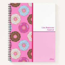 Caderno Personalizado de Doughnuts Glasé