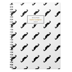 Caderno personalizado do bigode teste padrão