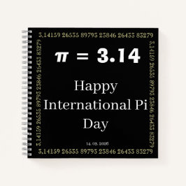 Caderno Personalizado do Dia do Pi - Feliz Interna