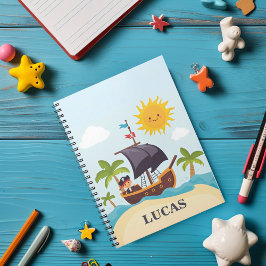 Caderno Personalizado do Navio Pirata Ahoy Matey p