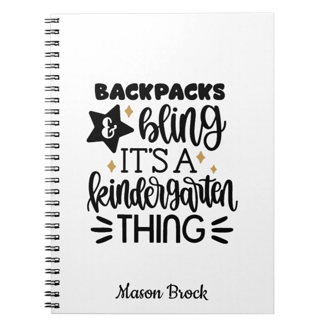 Caderno personalizado engraçado para Jardim de Inf (Frente)