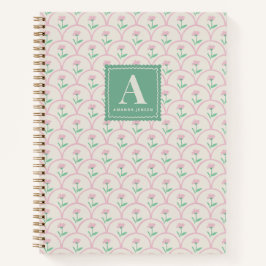 Caderno Personalizado Floral Rosa Recortado