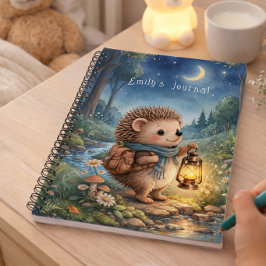 Caderno Personalizado Infantil Ouriço Com Lanterna
