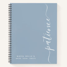 Caderno Personalizado Minimalista Nome Personaliza