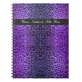 Caderno pessoal roxo selvagem dos amantes do