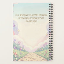 Caderno Planejador Aventura Arco-Íris Crianças Fof
