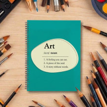 Caderno Planejador Estilo Dicionário de Arte