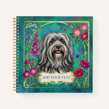 Caderno Quadrado Personalizado Cinza Claro Lhasa A