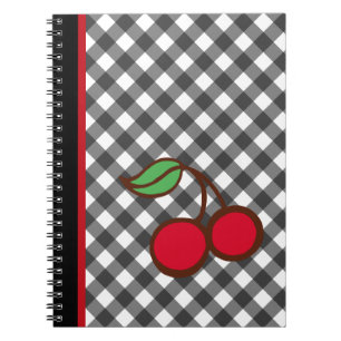 Caderno retro da cozinha de escola do guingão da