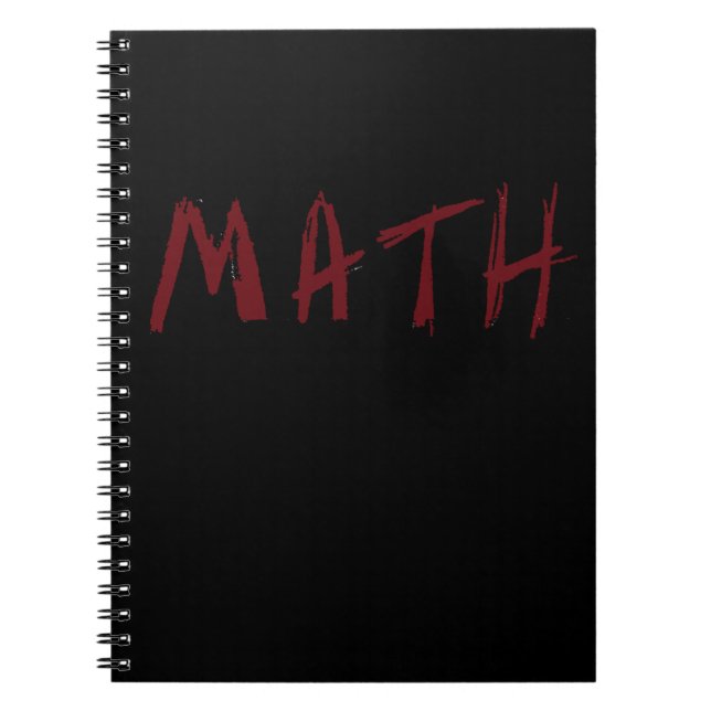 Caderno simples da MATEMÁTICA (Frente)